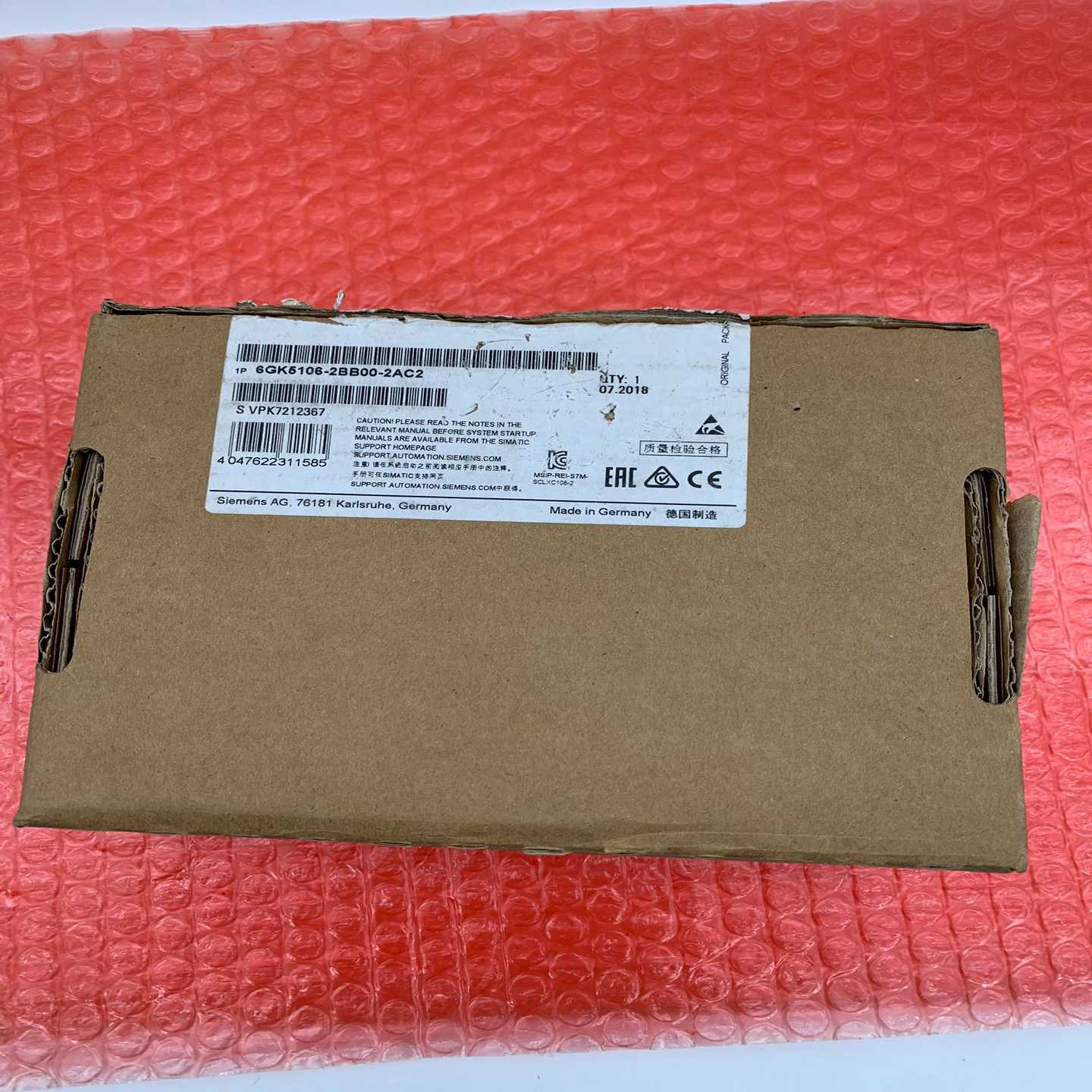 【议价】电气交换机模块6GK5106-2BB00-2AC2适用