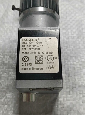 BASLER巴斯勒acA160060gm工业相机实议价