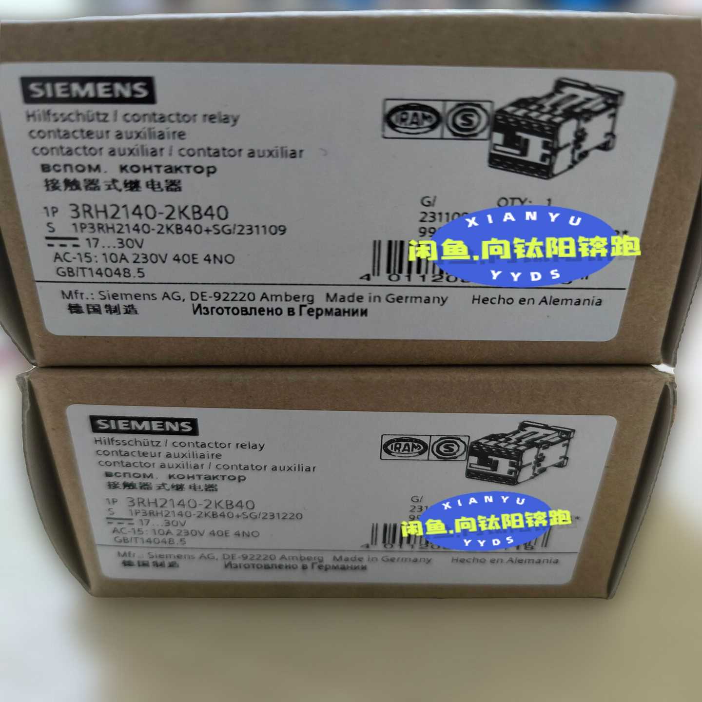 3RH2140-2KB40德国Siemens西门子接触式--议价商品