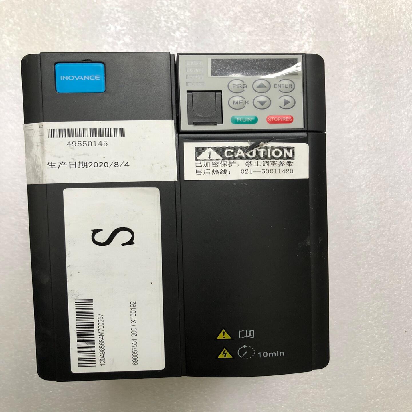 咨询-汇川变频器MD310T3.7B－N－XD3.7KW拆