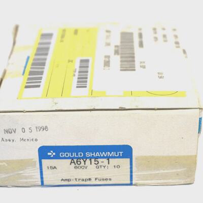 10 NUEVAS FUSIBLES GOULD SHAWMUT A6Y151 A6Y151