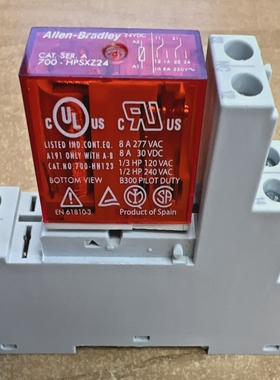 AllenBradley700-HPSXZ24with700-HN123Relay24VDC**Newi