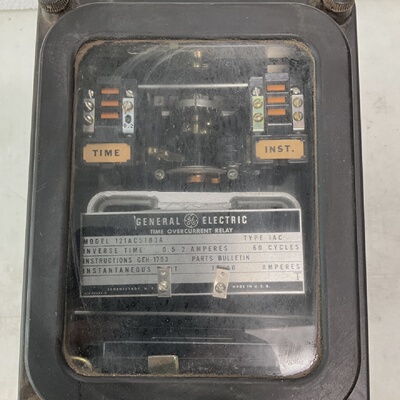 GENERAL ELECTRIC 12IAC51B3A TIME OVERCURRENT RELAY 222