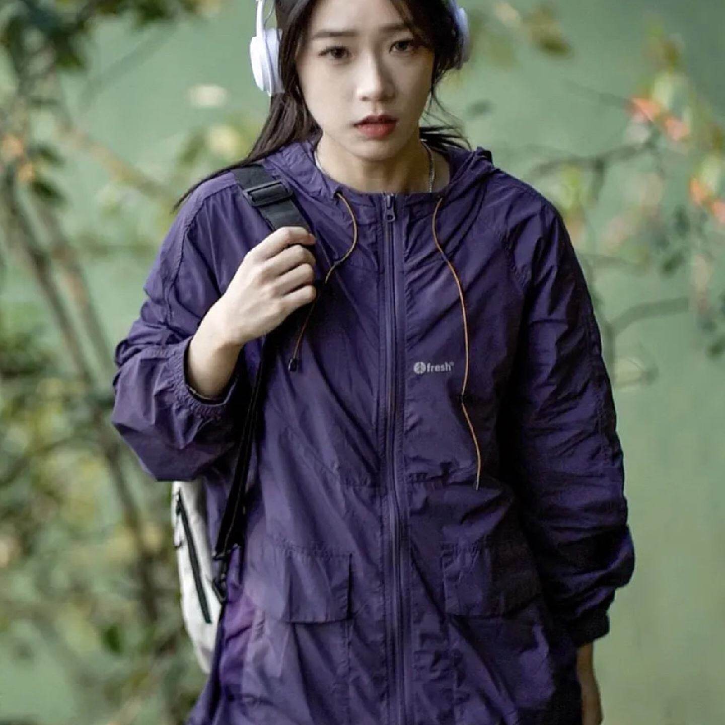 男女同款山系凉感运动防晒衣女夏季轻薄透气宽松户外冲锋衣外套潮