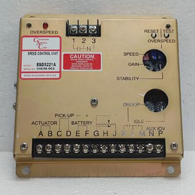 Governors America Corp ESD5221A Engine Speed Control Unit Go