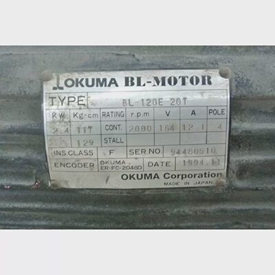 寻》》OKUMA BL120E20T SERVO MOTOR