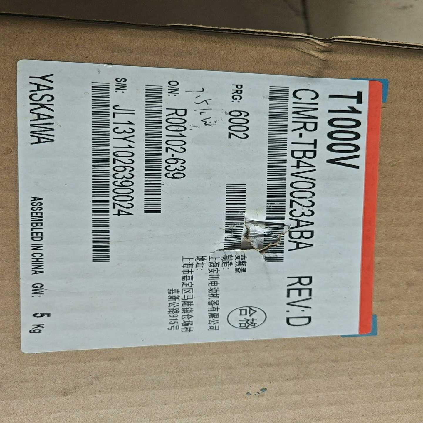 安川变频器CIMR-TB4V0023ABA11kw/7.5询价