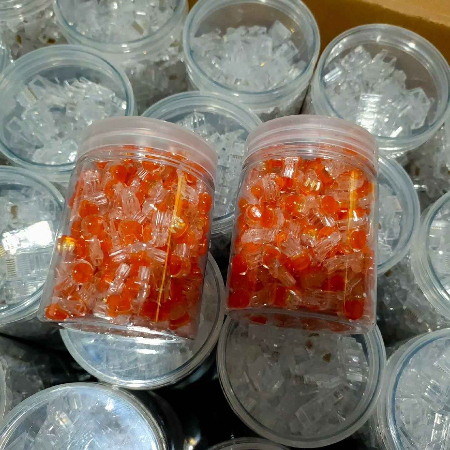 网线电话线接线端子12连接对接头纯铜单刀/双刀对接头200个一盒