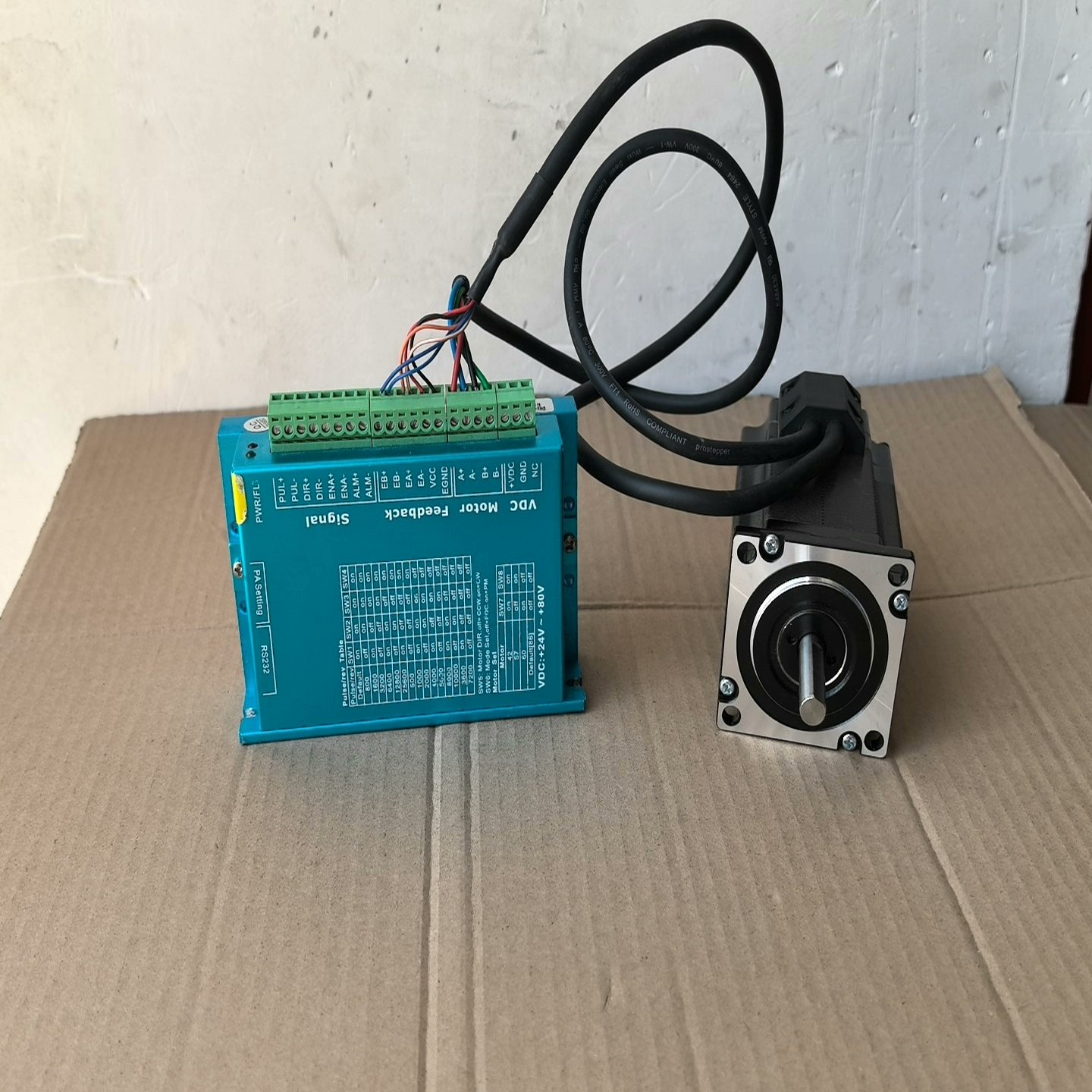 询价~57闭环步进电机套装,HB808C驱动器+ SL57S283