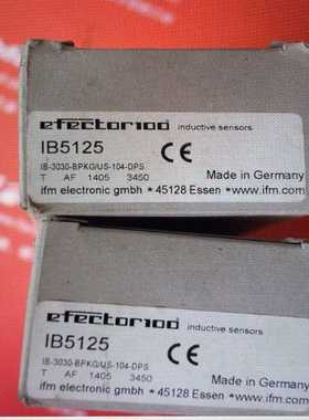 IFMIB5125易福门电感式传感器IB-3030询价