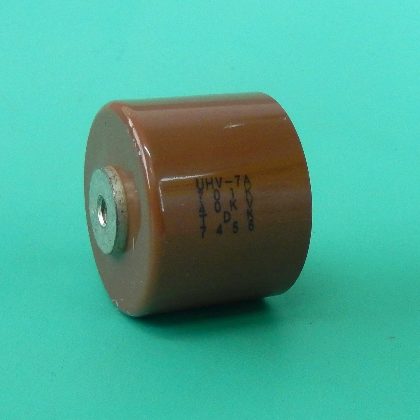 【请询价】拆机 UHV-7A 高压瓷介电容器 4万伏超高压陶瓷电容 7