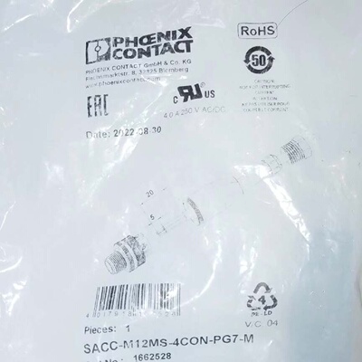 进口原装菲尼克斯1662528连接器插头4针直头议价