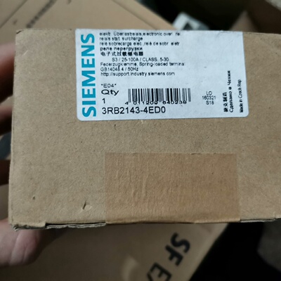 进口西门子3RB21434ED0电子式过载继电器原拍前询价