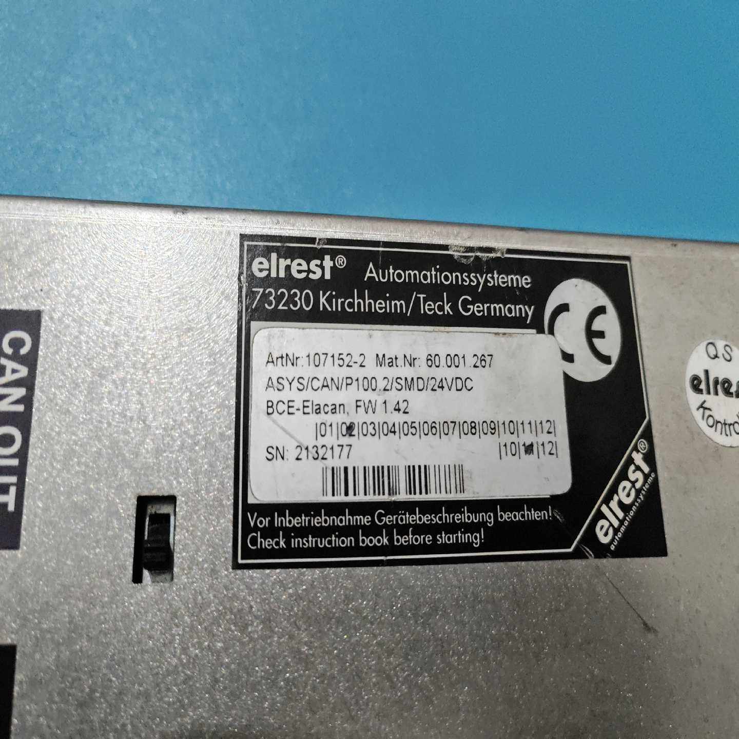 elrest面板 73230 通电如图 议价【白零商行】