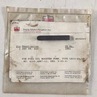 Key ID 4040 701203 18.0 866 For Frank Mohn Framo Pump Parts