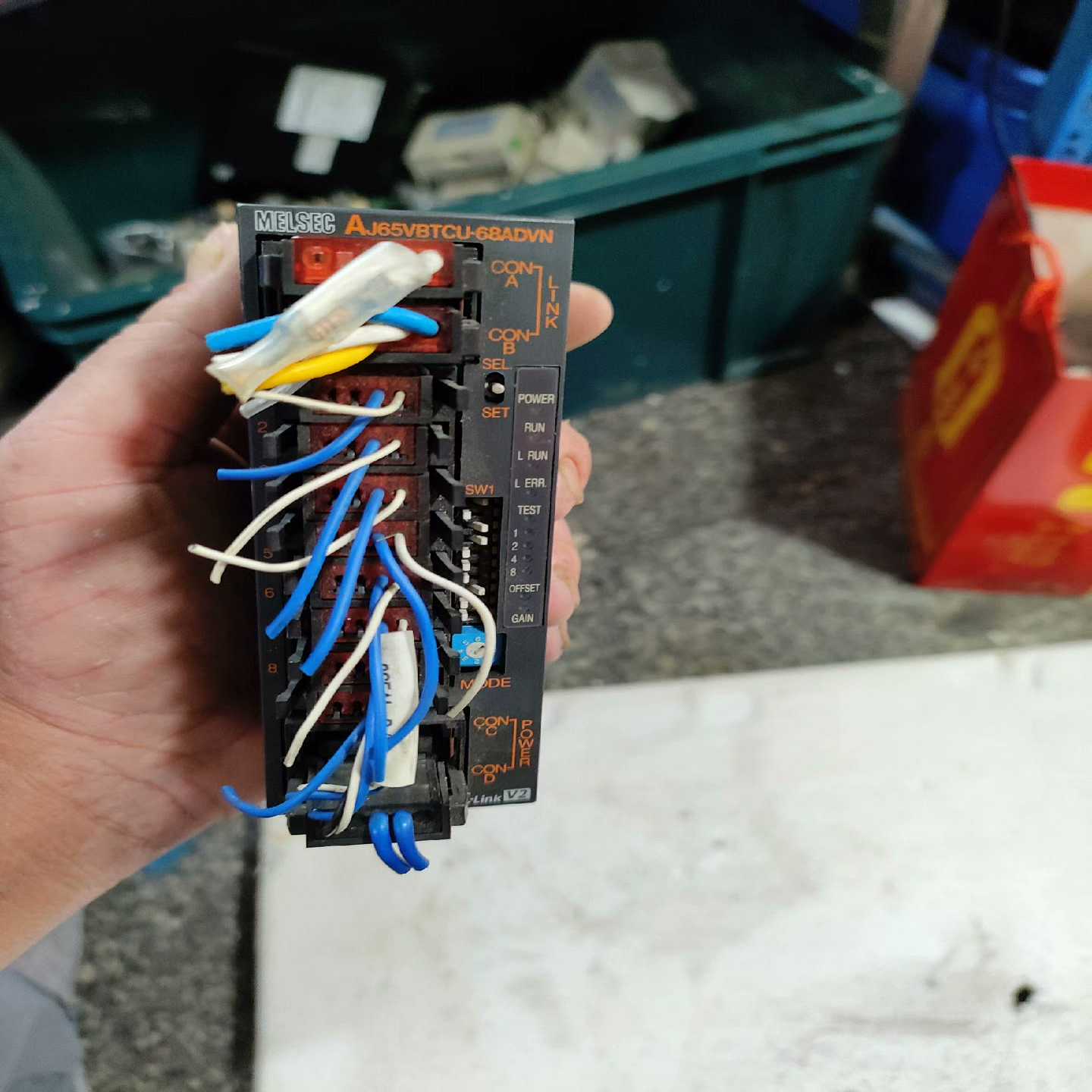 三菱远程模块AJ65VBTCU-68ADVN拆机件，实物图，--议价商品