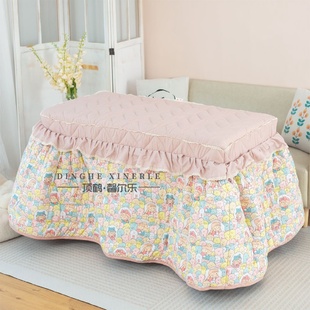 冬季新款加厚拉链正方形拆洗烤火长方形电暖桌套保暖茶几取暖桌罩