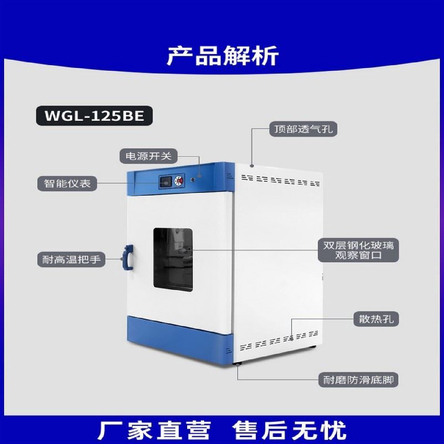 电热恒温鼓风干燥箱高温加热小型干燥箱