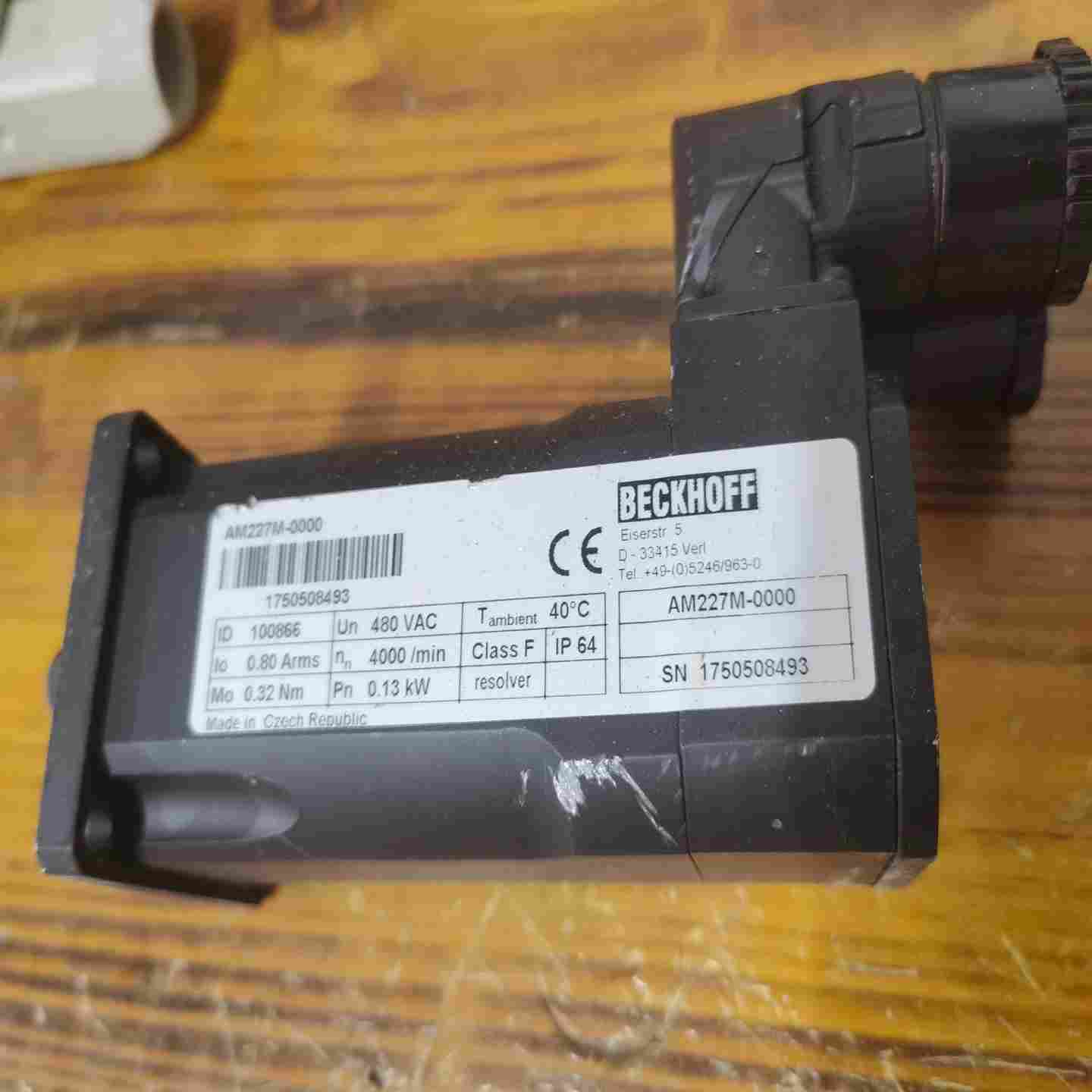 BECKHOFF倍福伺服电机型号AM227M-00000.适用