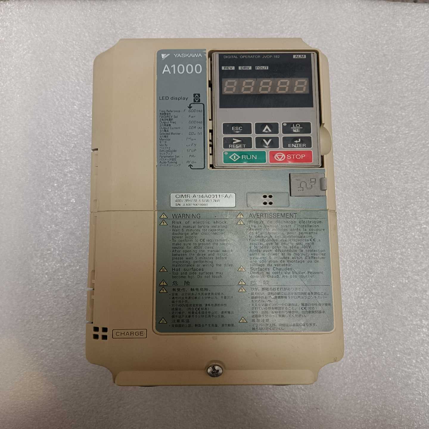 【议价】安川A1000变频器CIMR-AB4A0011FAA,3.7适用