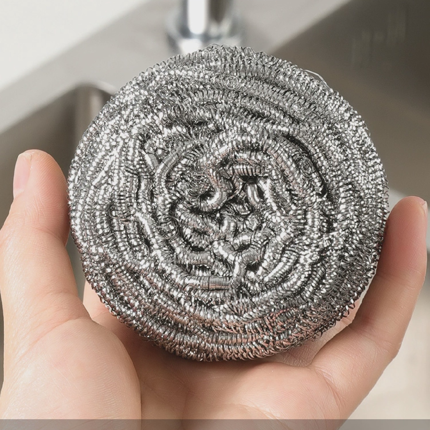 钢丝球不掉丝食品级304不锈钢厨房家用洗碗清洁球商用刷锅球批发