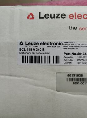 议价Leuze劳易测全新原装正品  50131538 BCL 148 V 340 B 现货
