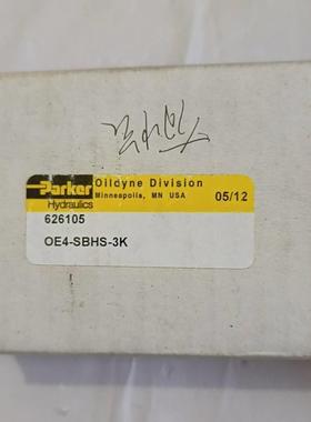 售前询价parker 派克 OE4－SBHS－3K  626105议价及维修