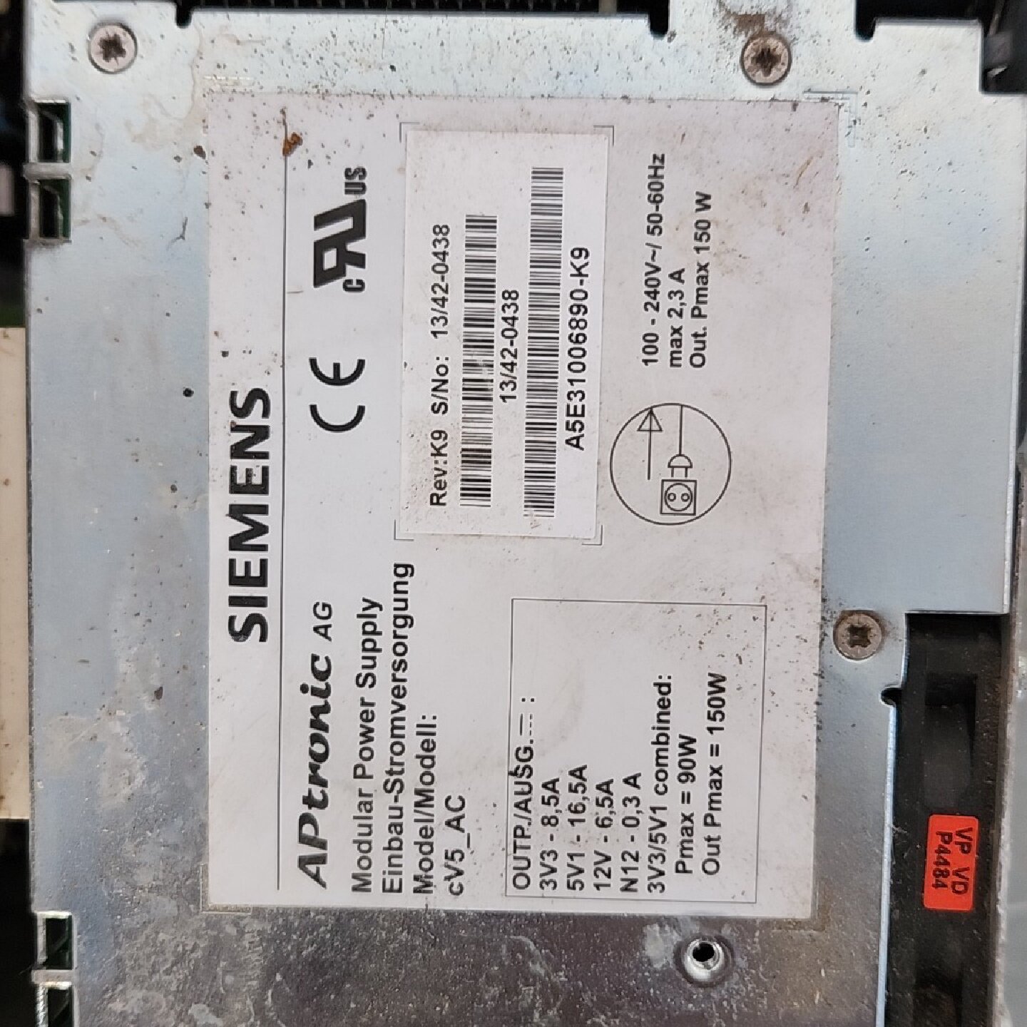 询价工控机电源CV5ACK9包好1500成色9