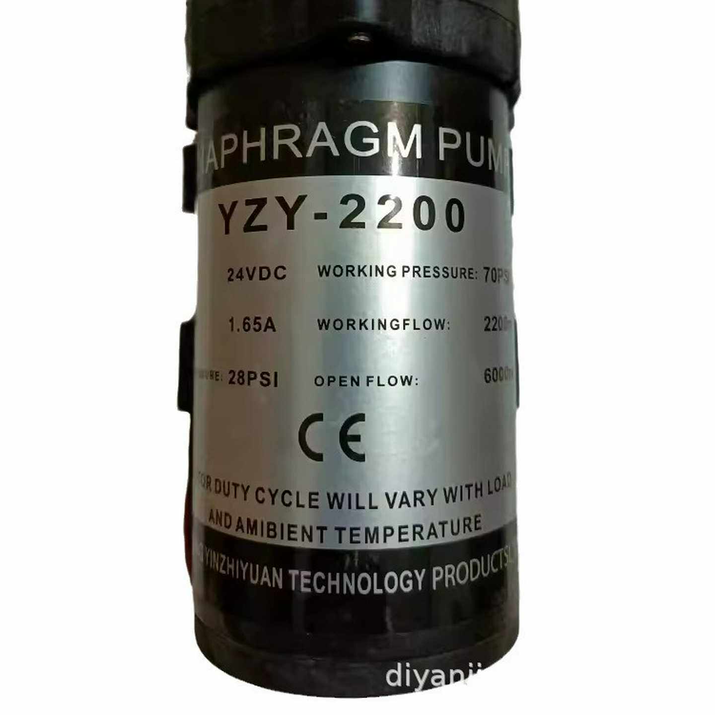 FILETOPDIAPHRAGM增压泵(YZY-2200)24VNHQY-DRO-M4004C