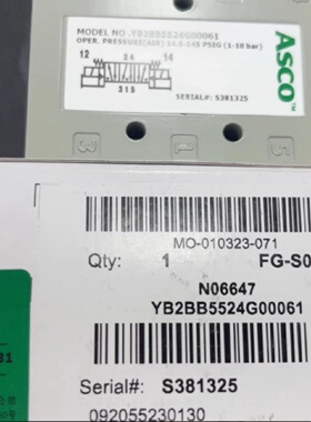 寻IASCO电磁阀L22BB552BG00061升级到YB2BB5524G00061