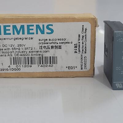 SIEMENS 3RT29161DG00 E01 SURGE SUPPRESSOR NEW LOT OF 3 PCS F