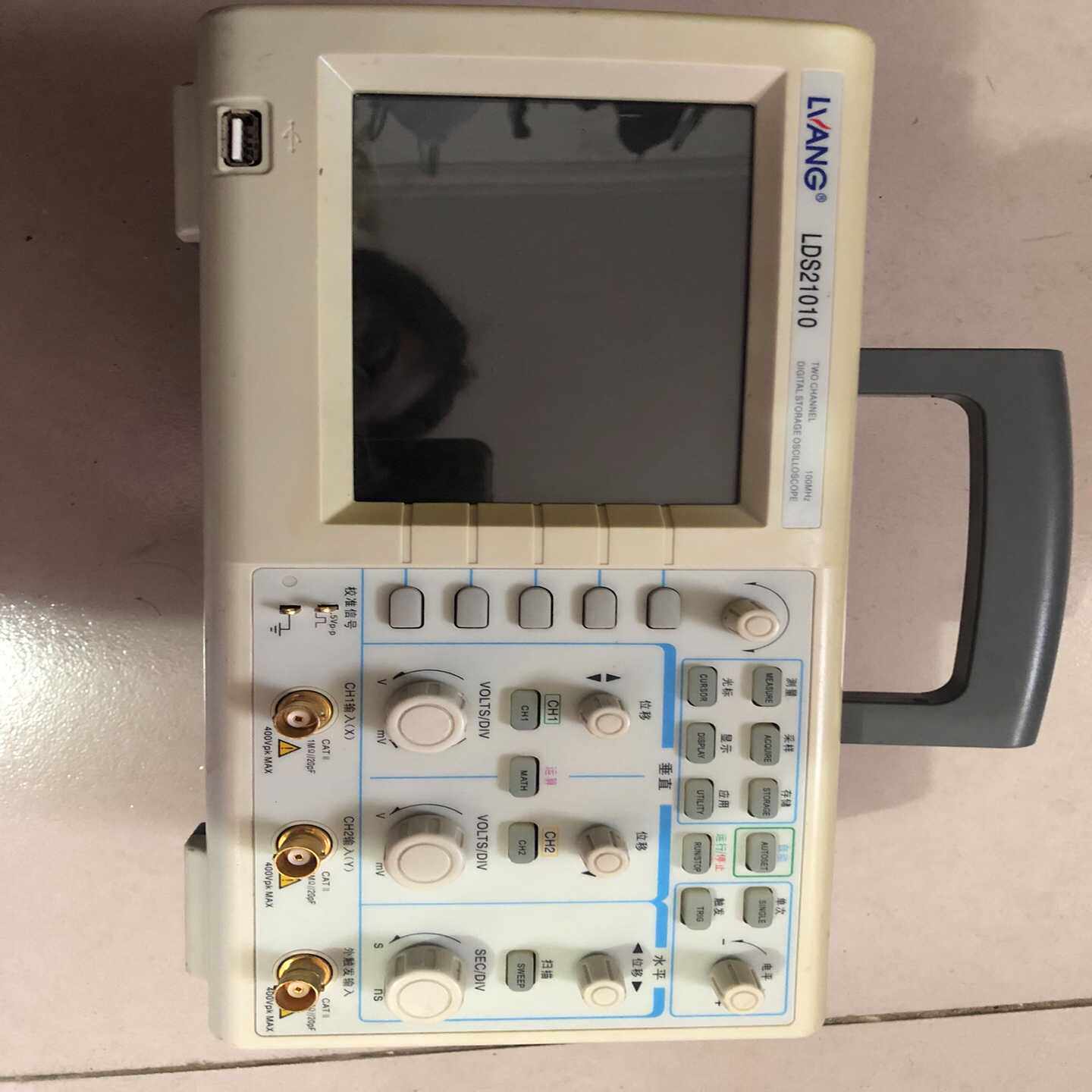 江苏绿扬LDS21010示波器100MHz图片实物拍摄裸--议价商品
