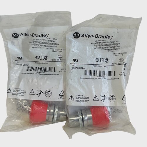 2ALLENBRADLEY800FMLMP44BILLUMINATED40毫米推红色推扣NSFS