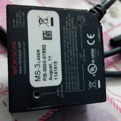 议价迈思肯microscan一维固定式MS-3 LASER条码扫瞄器CCD 感测器