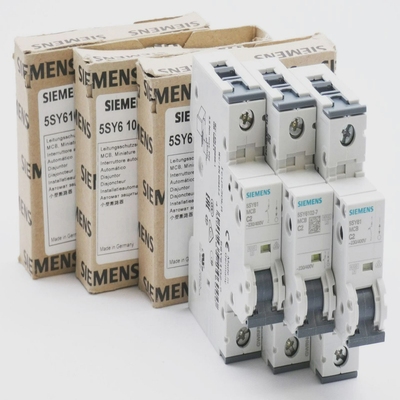3xSiemens5SY6102-75SY6102-7MCBC2Leitungsschutzschalte