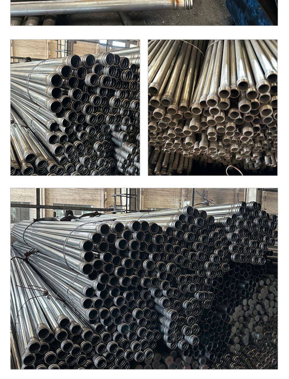 товар из китая 桥梁桩基声测管50mm5457钳压式螺旋式套筒式超声波检测管厂家直销