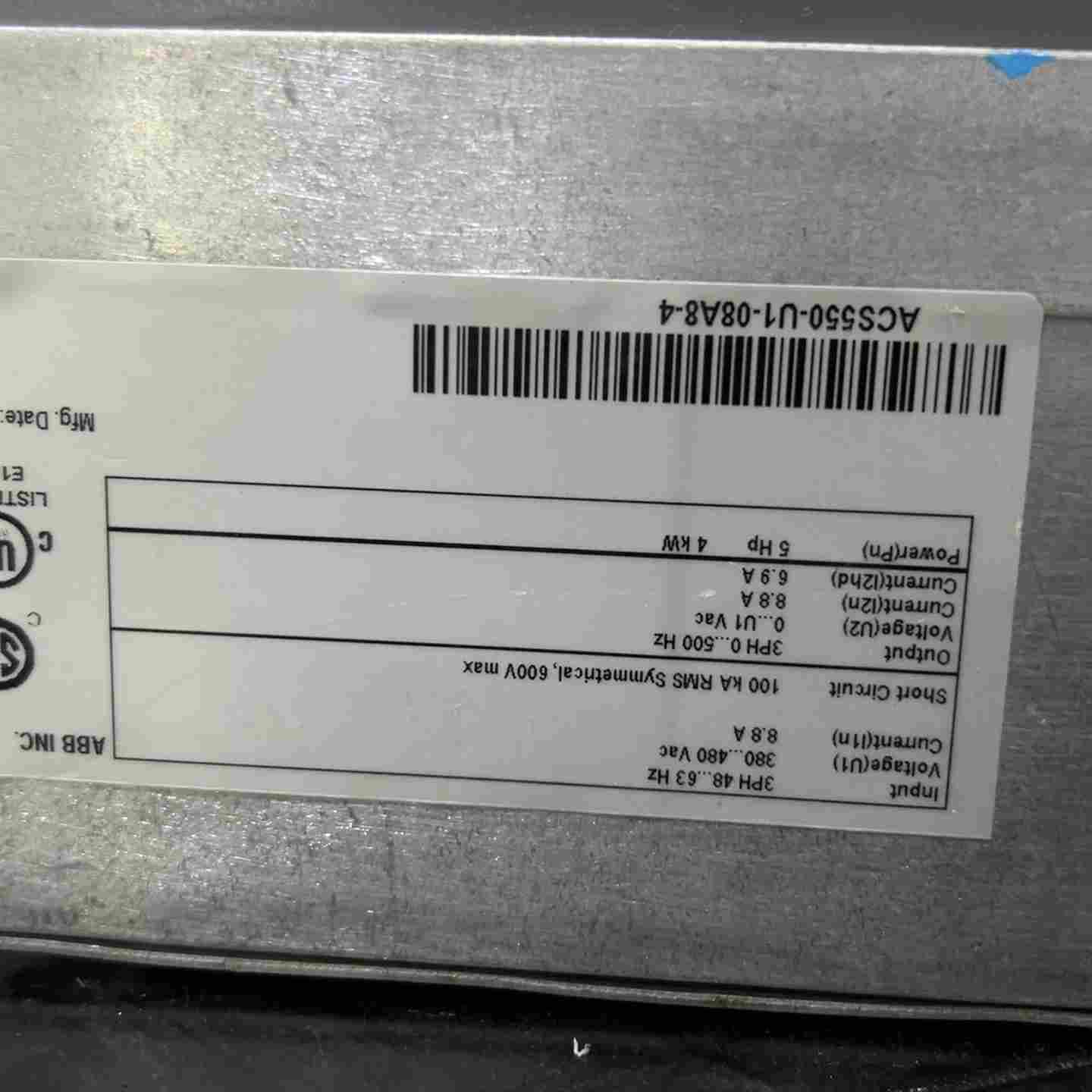 议价ABB变频器ACS550-U1-08A8-r4，4千瓦，原装拆现货/维修