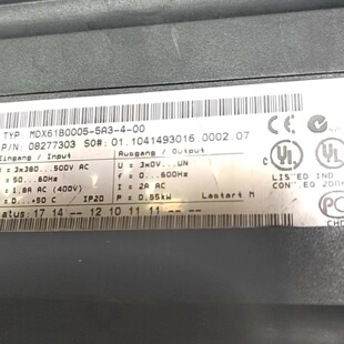 询 SEW变频器MDX61B0005A3400