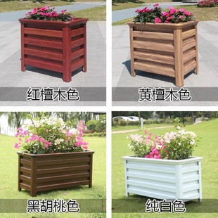 铝合菜地金花箱户外庭院组合市政栅栏阳台长方形花箱道路景观种植