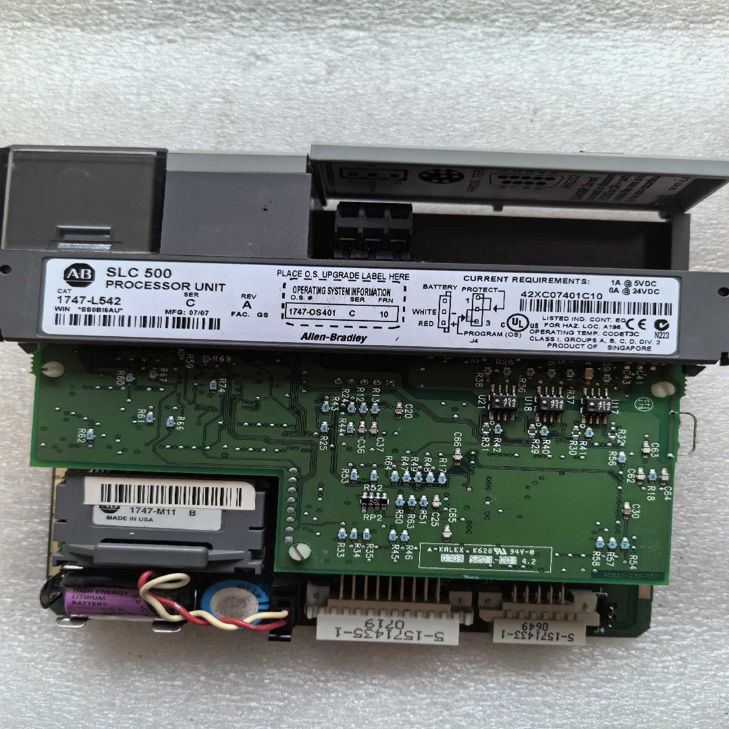 AB品牌1747-L542，C版本，拆机功能正常，成色很好，--议价商品