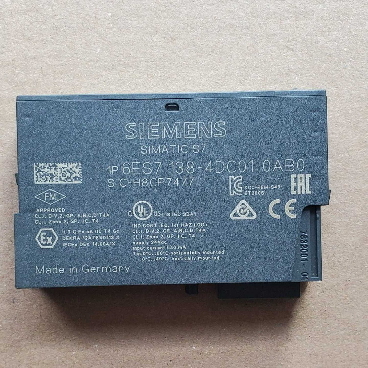 ET200S模块，6ES7138-4DC01-0AB适用