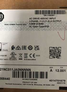 20G21NC011JA0NNNNN罗克韦尔AB变频器询价