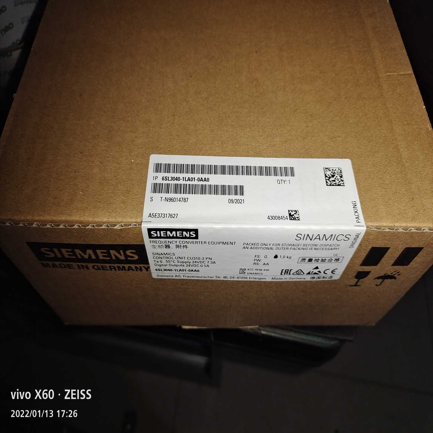 【议价】未拆封6SL3040-1LA01-0AA0适用