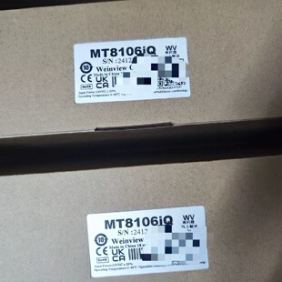 议价全新未拆封威纶通MT8106IQ 触摸屏10寸带网口 现货