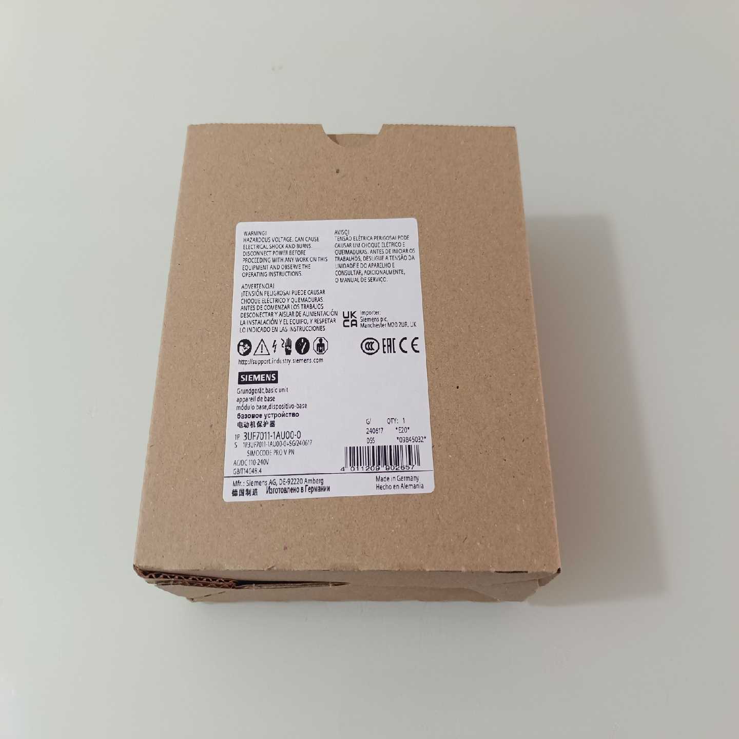 询价3UF7011-1AU00-0基本设备电动机保护器3