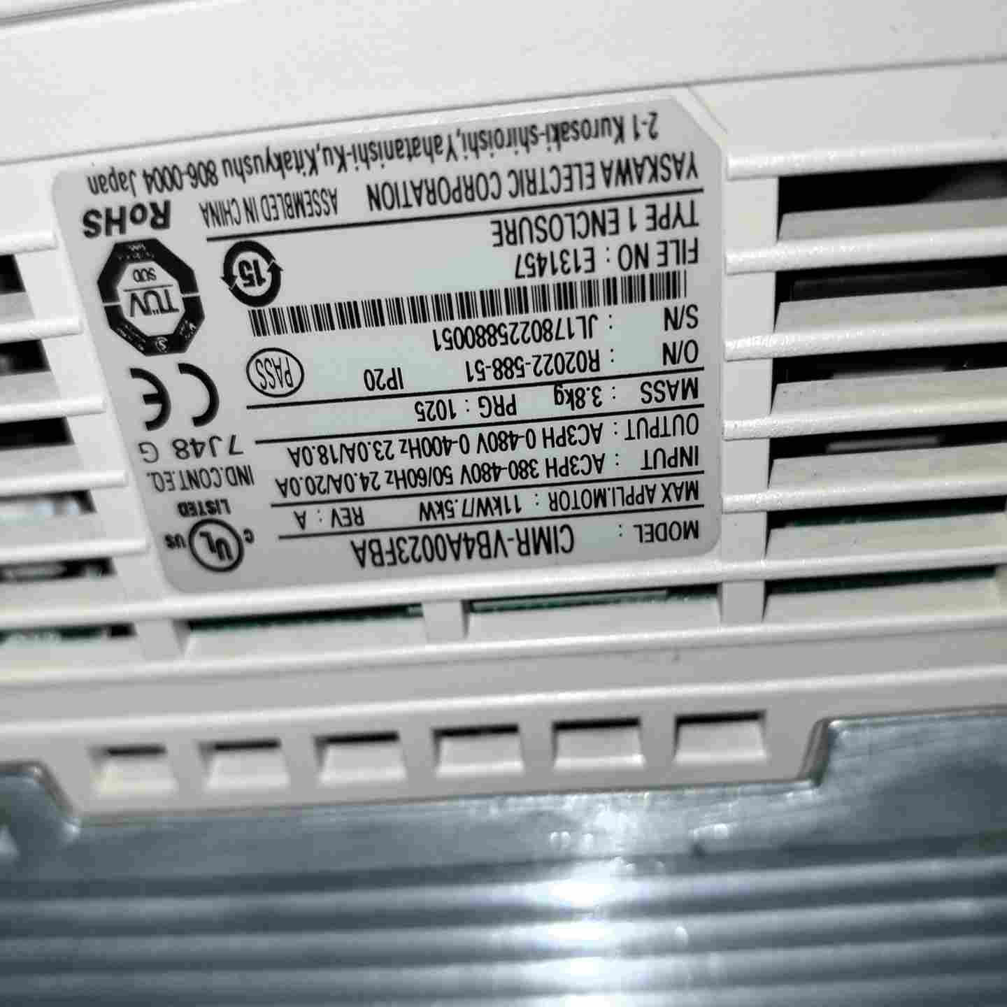 咨询-cimr-vb4a0023fba测试好发货安川变频器.