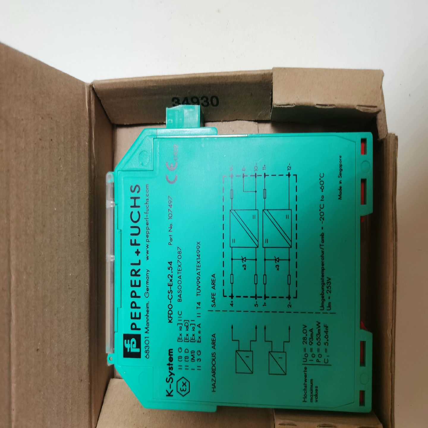 PEPPERLFUCHS倍加福模块KFDO-CS-Ex询价