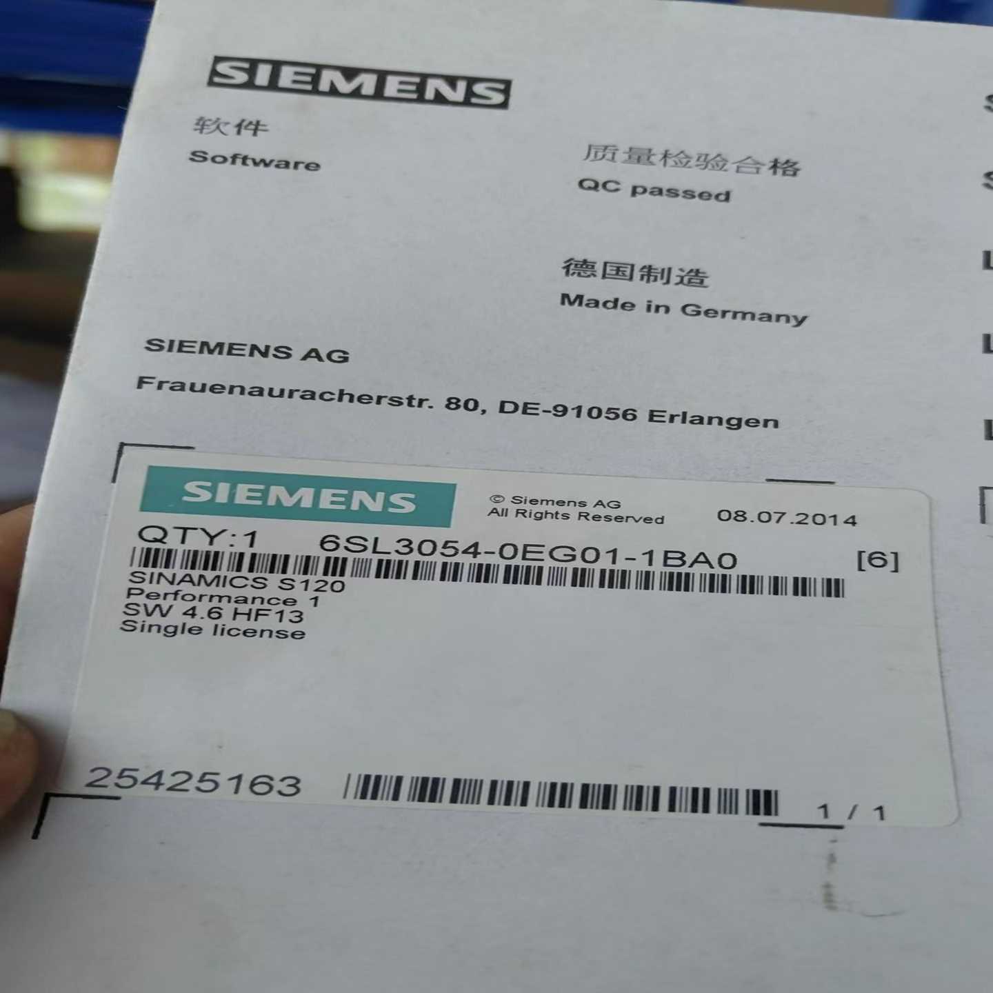 询价6SL3054-0EG01-1BA0