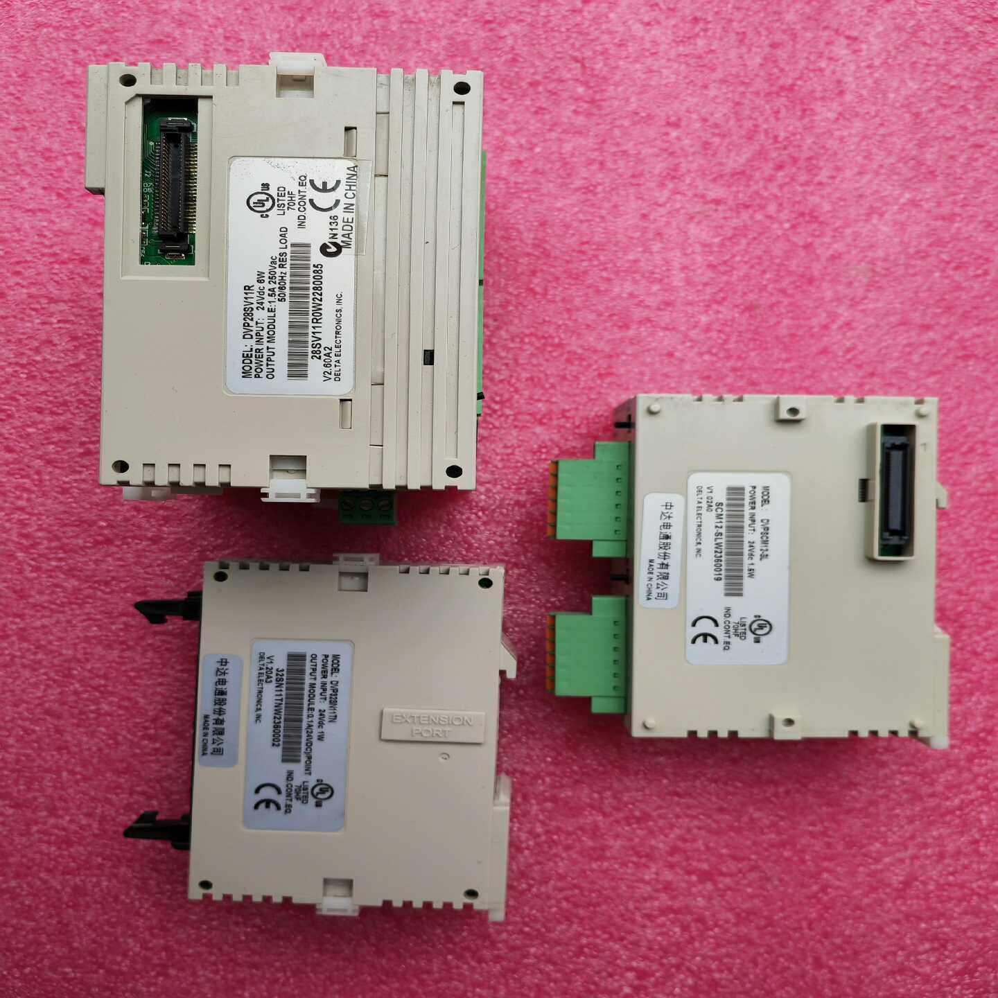 议价原装拆机台达DVP28SV，和dvpscm12-sl通信