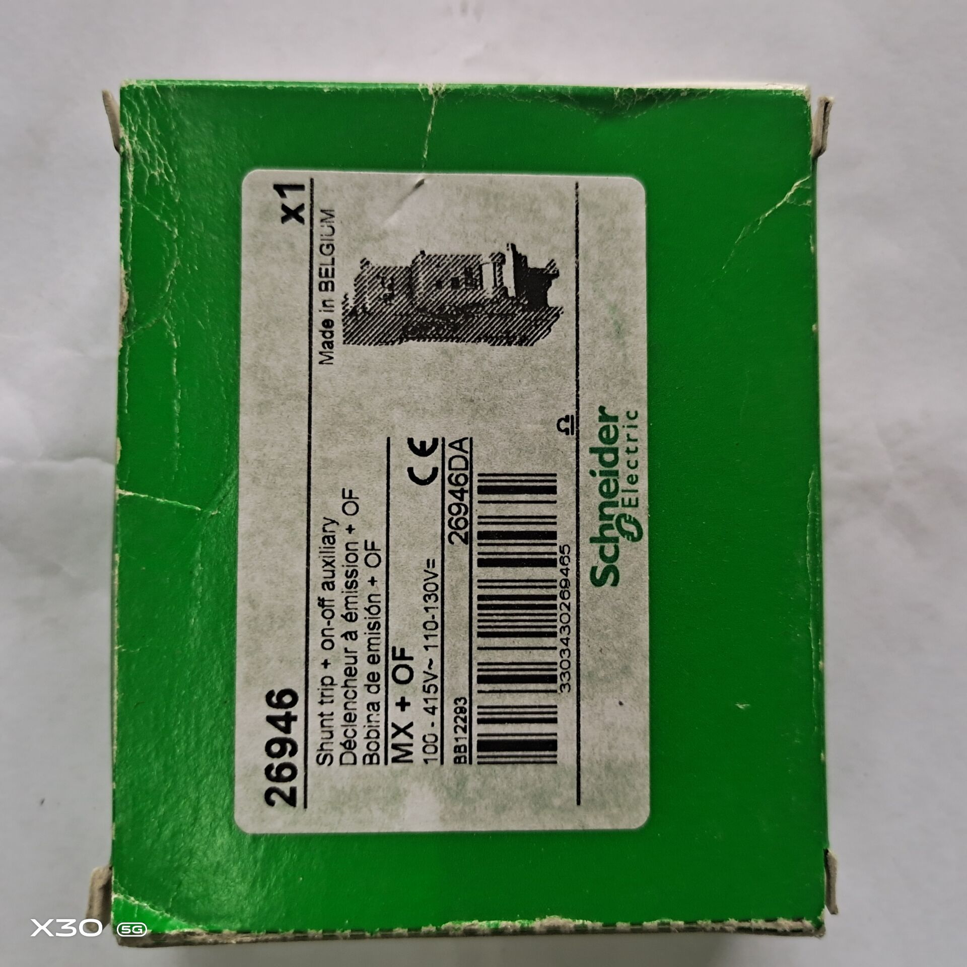 比利时进口施耐德Multi9 100-415V 26946  MX+FO断路器分励脱询价